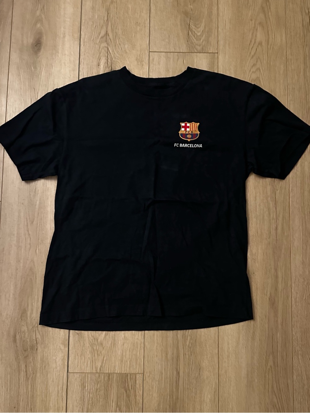 Hollister Black FC Barcelona Crest Short Sleeve Tee
